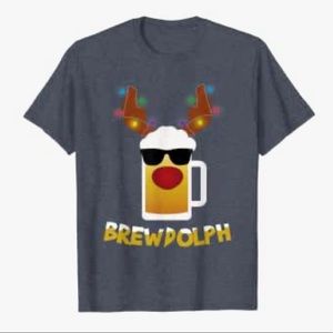 Reindeer Beer Rudolph Brewdolph T-Shirt